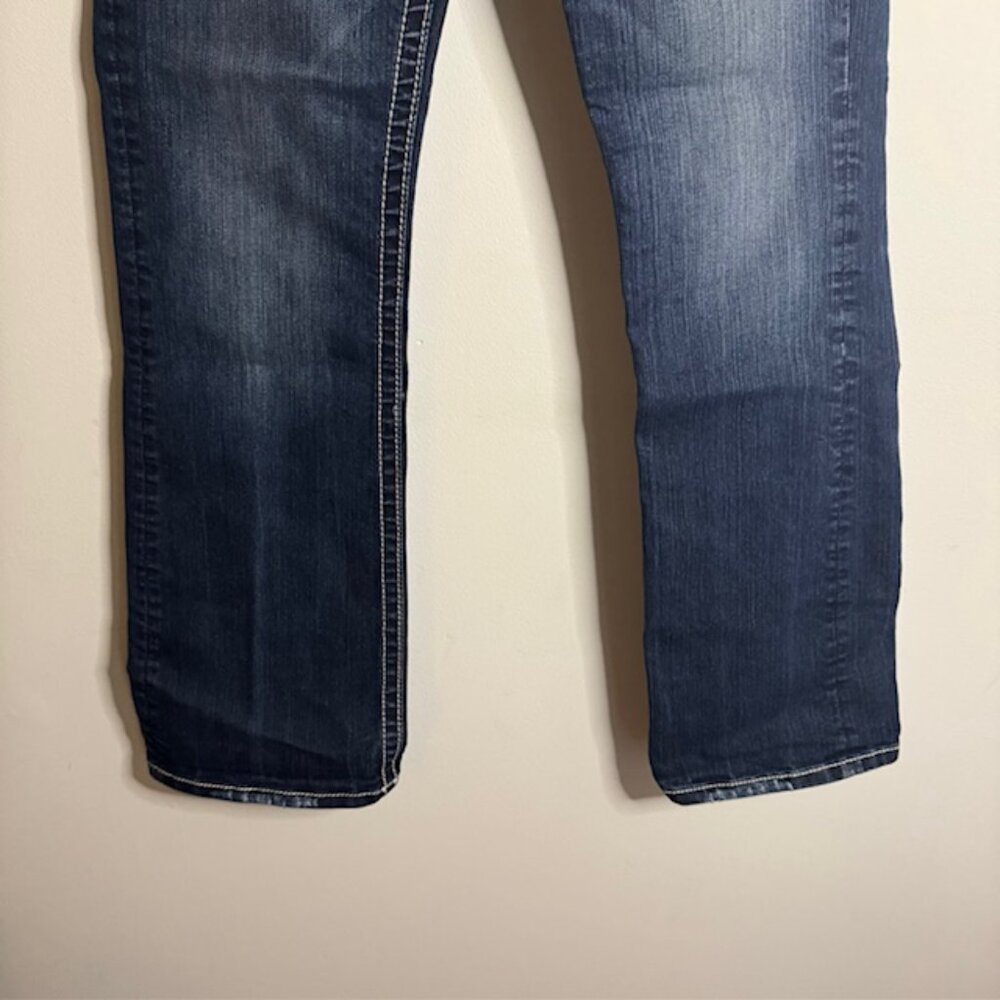 Miss Me Easy Boot Embroidered Rhinestone Jeans Size 29 - Picture 6 of 7